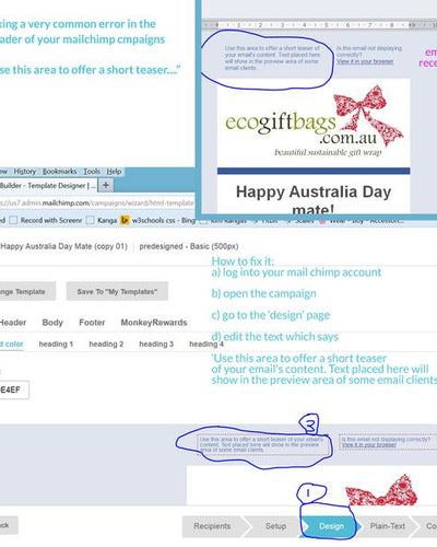 How to fix a very common error in Mailchimp Campaings - failing to update the teaser line