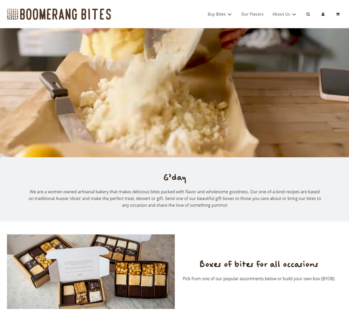 Boomerang Bites - Before and After