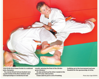 Our young Judo champion in the news again