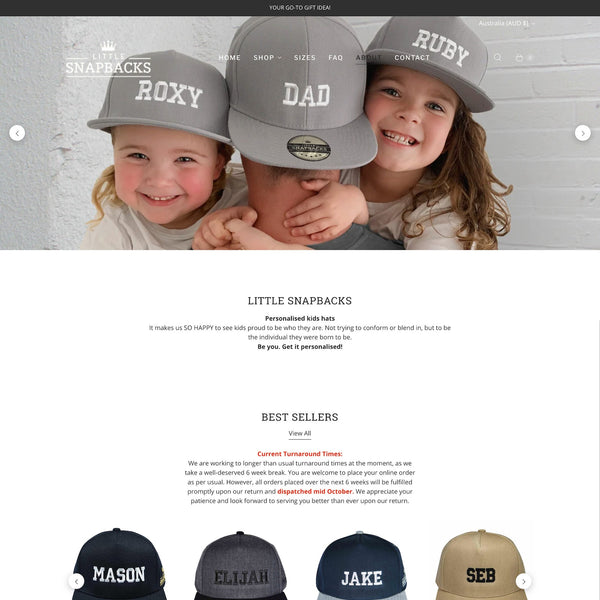 Little Snapbacks - eChic technology for small business