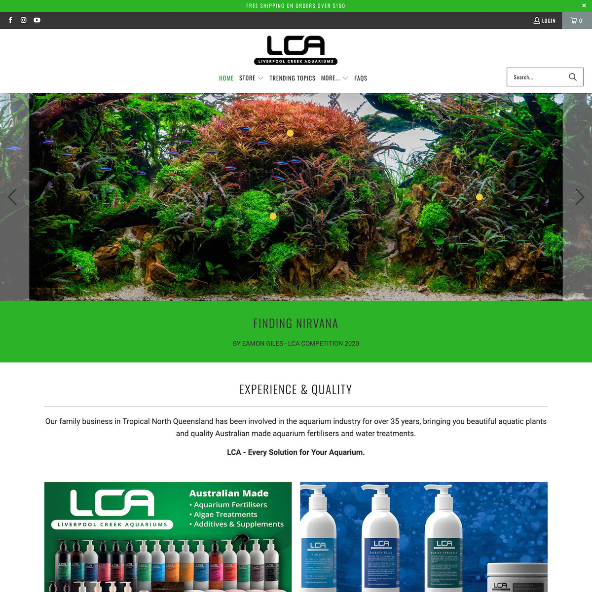Livepool Creek Aquariums eChic technology for small business